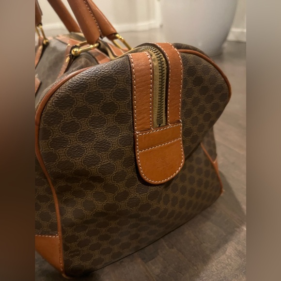Celine Vintage Travel Bag in Macadam leather - Picture 6 of 9